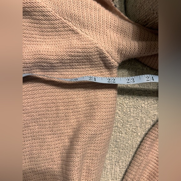 She + Sky Ultra Soft Pale Pink Caged Sleeved Sweater - Picture 5 of 5